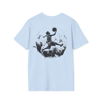 Street Streetball Boy Back Graphic T-Shirt