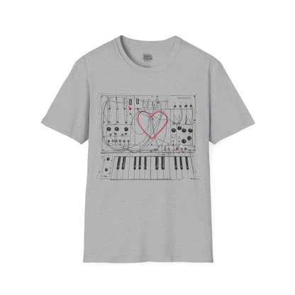 Modular Synth Love Heart T-Shirt