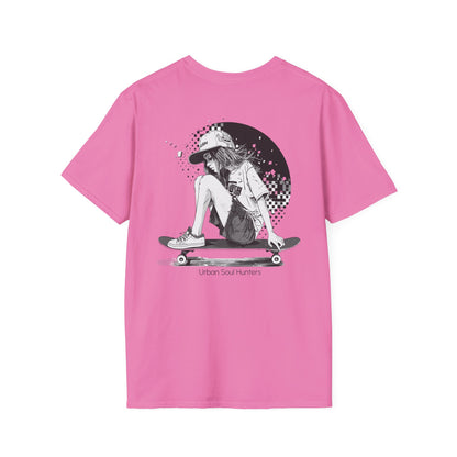 Girl Skater Back Graphic T-Shirt