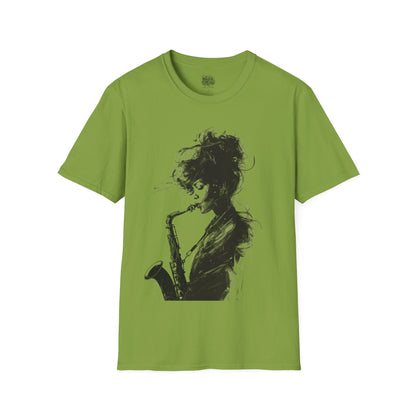 Woman Saxophonist Musician T-shirt