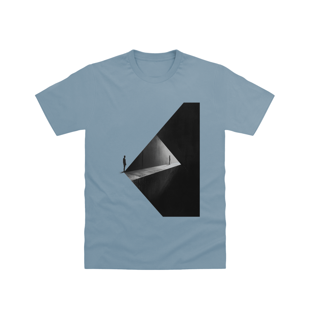 Stone Blue Printed T-shirt