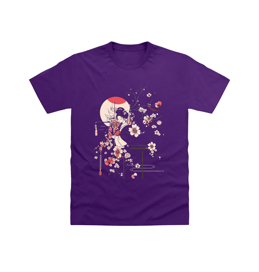 Purple Printed T-shirt