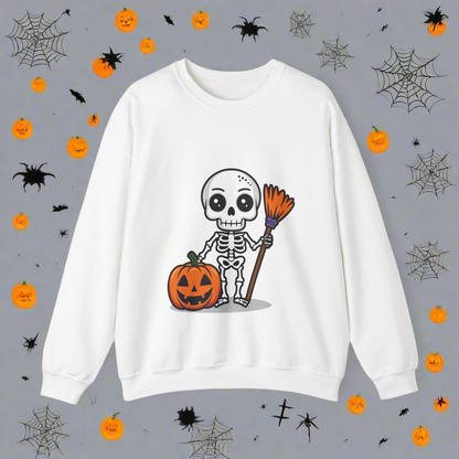 Witch Skeletron Halloween Graphic Sweatshirt