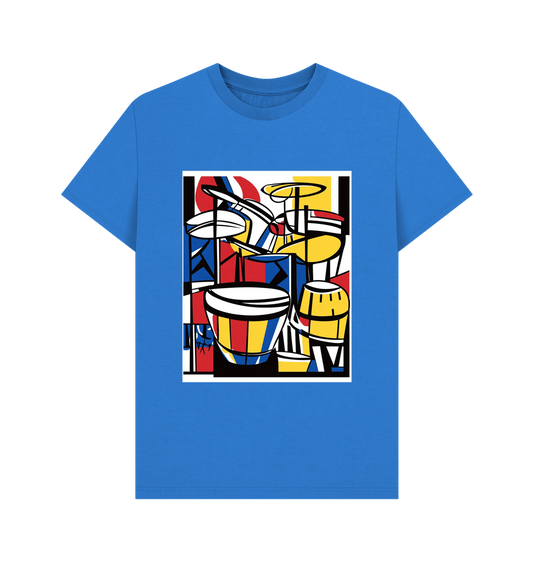 Bright Blue Printed T-shirt