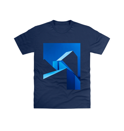 Navy Printed T-shirt