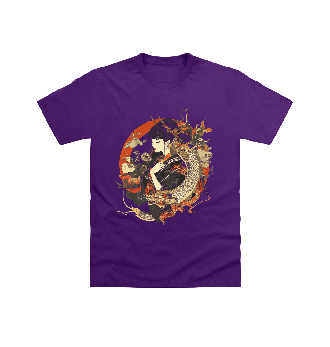 Purple Printed T-shirt
